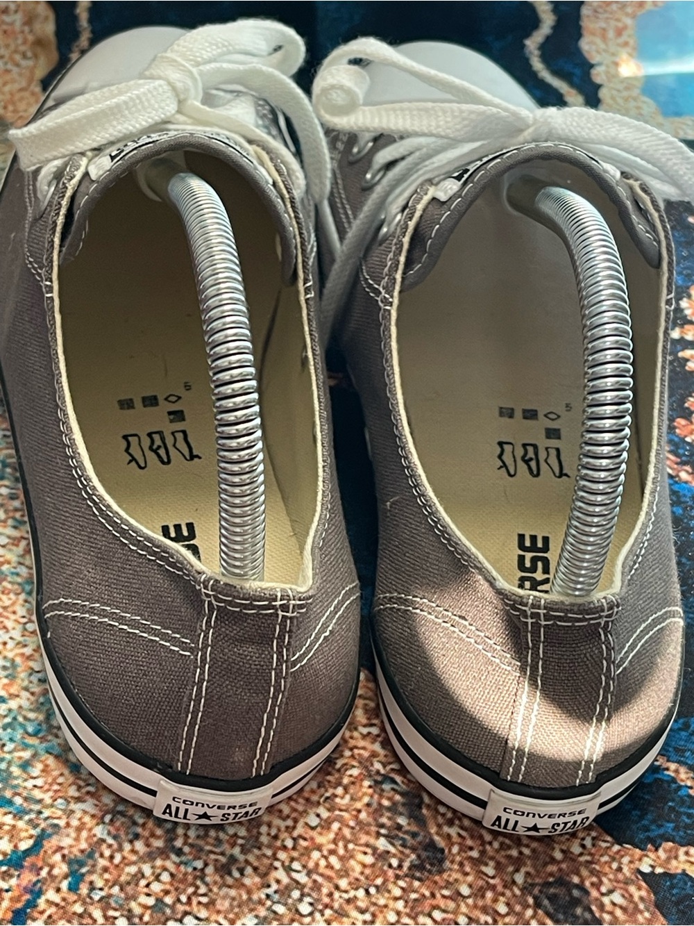 Converse Chuck Taylor All Star Low Top Gray Women’s Size 9 Canvas Sneakers - Picture 7 of 12